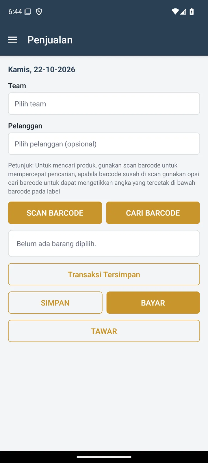 Take order Android